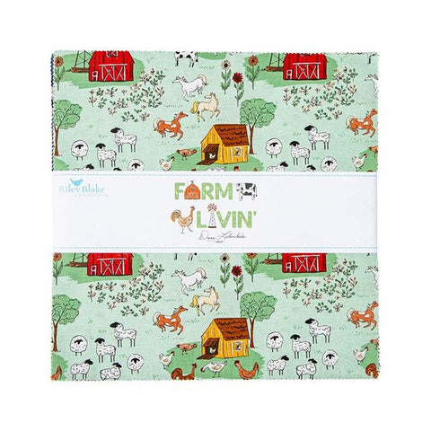 Farm Livin' 10" Stacker by Diane Labombarbe for Riley Blake Designs