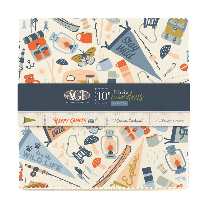 Happy Camper 10" Fabric Wonders by Maureen Cracknell for Art Gallery Fabrics