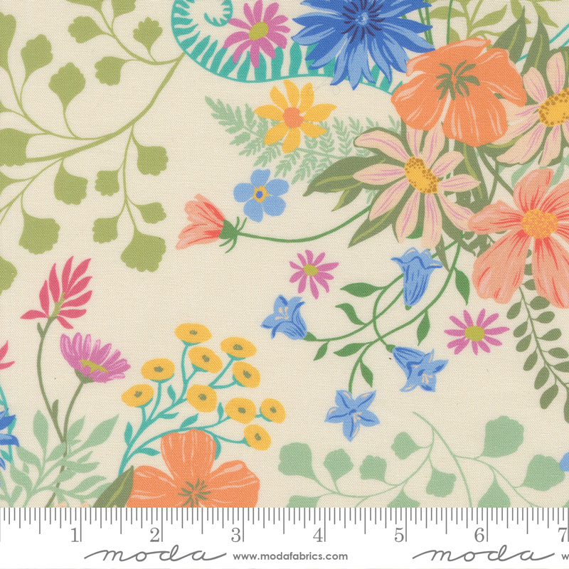 Cannon Beach Cream Misty Meadow Yardage by Crystal Manning for Moda Fabrics