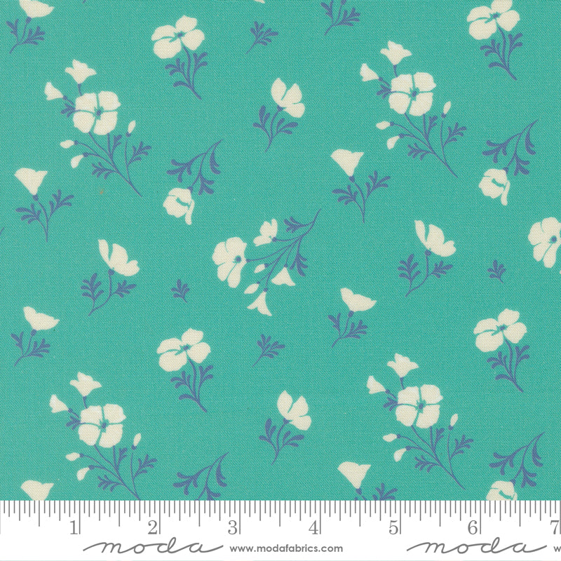 Cannon Beach Turquoise Astoria Yardage by Crystal Manning for Moda Fabrics