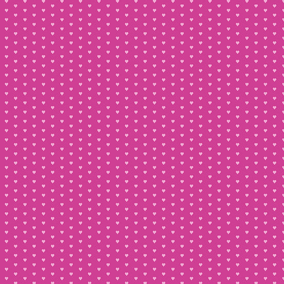 Mini Heart Pink Yardage by Andover Fabrics for Andover Fabrics