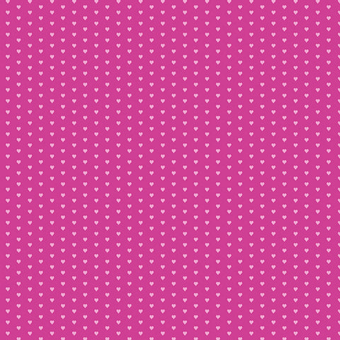 Mini Heart Pink Yardage by Andover Fabrics for Andover Fabrics