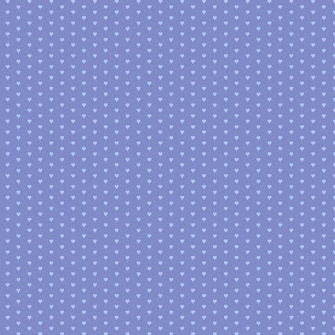Mini Heart Light Blue Yardage by Andover Fabrics for Andover Fabrics