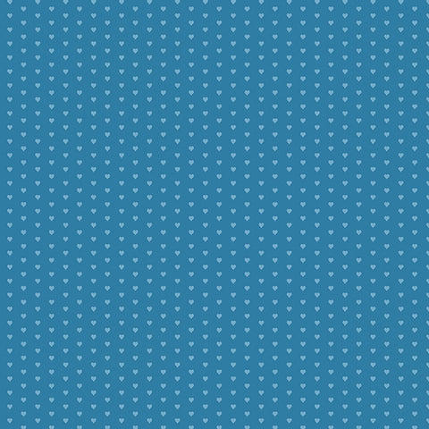 Mini Heart Teal Yardage by Andover Fabrics for Andover Fabrics