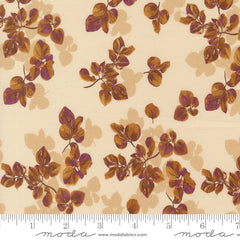 Autumn Forest Cream Fallen Leaves Yardage by Linn Warme for Moda Fabrics