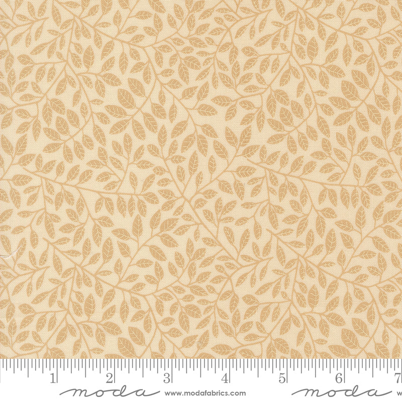 Autumn Forest Cream Hidden in Foliage Yardage by Linn Warme for Moda Fabrics