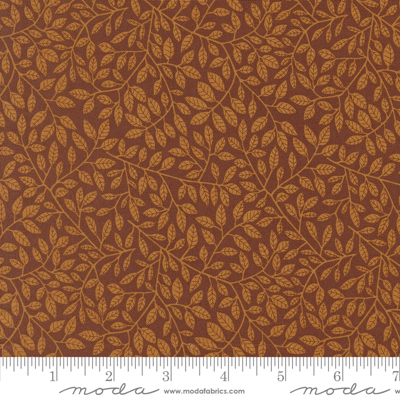 Autumn Forest Russet Hidden in Foliage Yardage by Linn Warme for Moda Fabrics