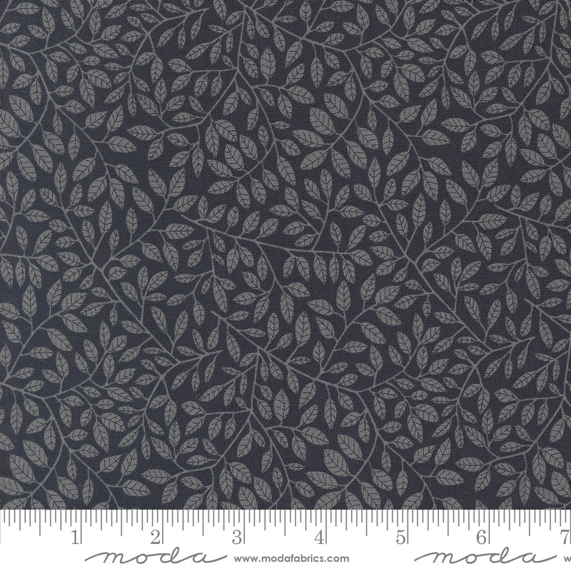 Autumn Forest Midnight Hidden in Foliage Yardage by Linn Warme for Moda Fabrics