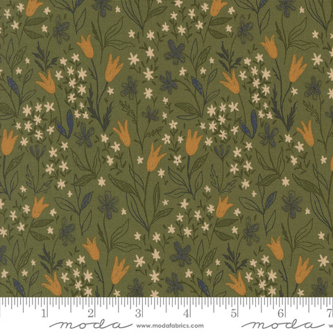 Autumn Forest Leaf Fall Foliage Yardage by Linn Warme for Moda Fabrics
