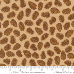 Autumn Forest Sand Pinecones Yardage by Linn Warme for Moda Fabrics