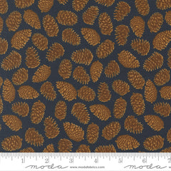 Autumn Forest Midnight Pinecones Yardage by Linn Warme for Moda Fabrics