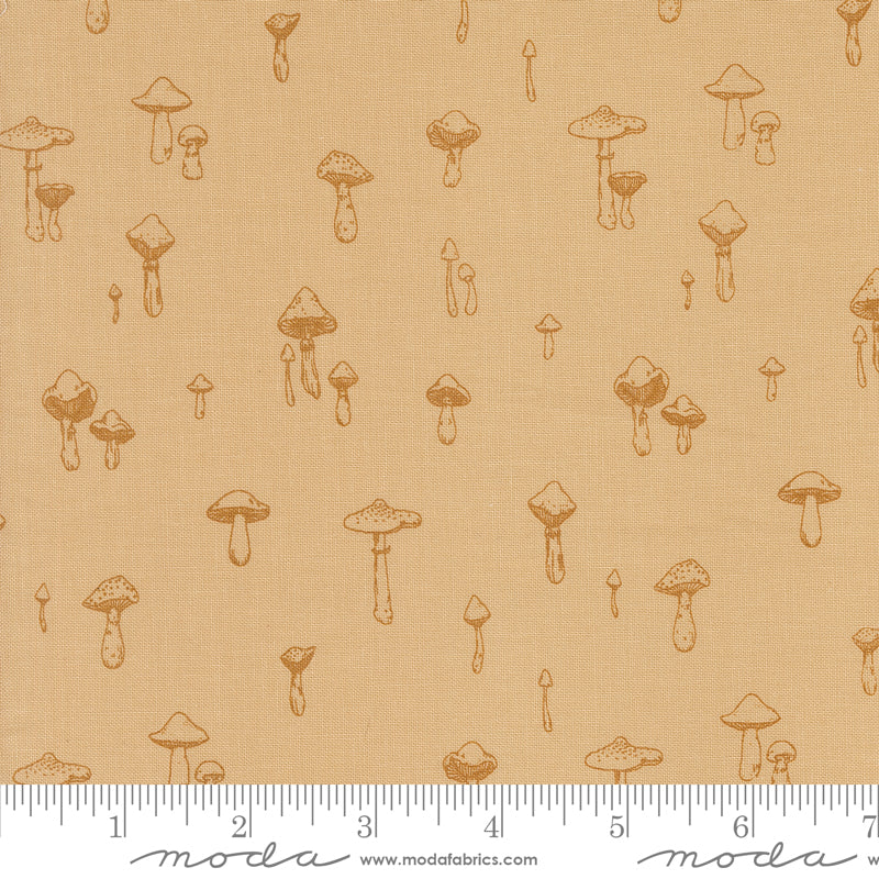 Autumn Forest Sand Mushroom Mirage Yardage by Linn Warme for Moda Fabrics