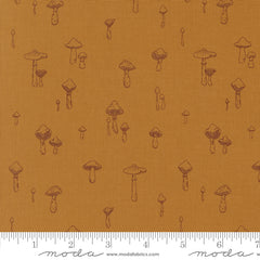 Autumn Forest Golden Mushroom Mirage Yardage by Linn Warme for Moda Fabrics