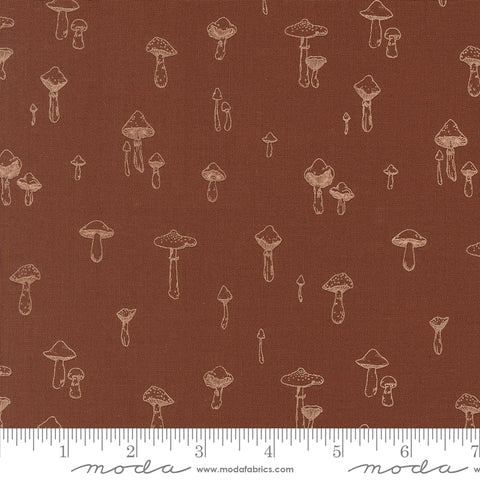 Autumn Forest Russet Mushroom Mirage Yardage by Linn Warme for Moda Fabrics