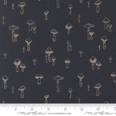 Autumn Forest Midnight Mushroom Mirage Yardage by Linn Warme for Moda Fabrics