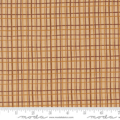 Autumn Forest Sand Straw Tattersall Yardage by Linn Warme for Moda Fabrics