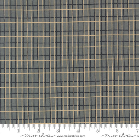 Autumn Forest Dusk Straw Tattersall Yardage by Linn Warme for Moda Fabrics