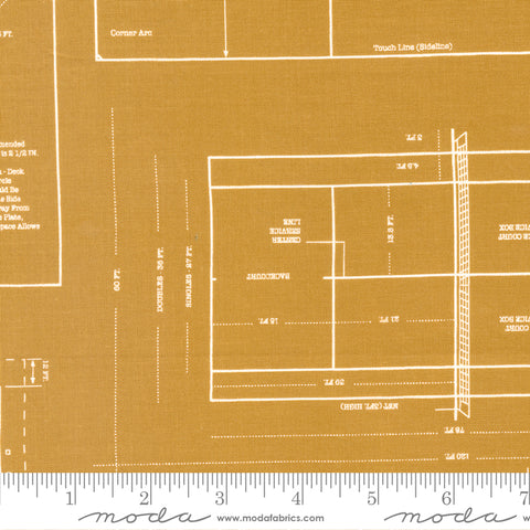 All Star Gold Field Prep Yardage by Stacy Iest Hsu for Moda Fabrics