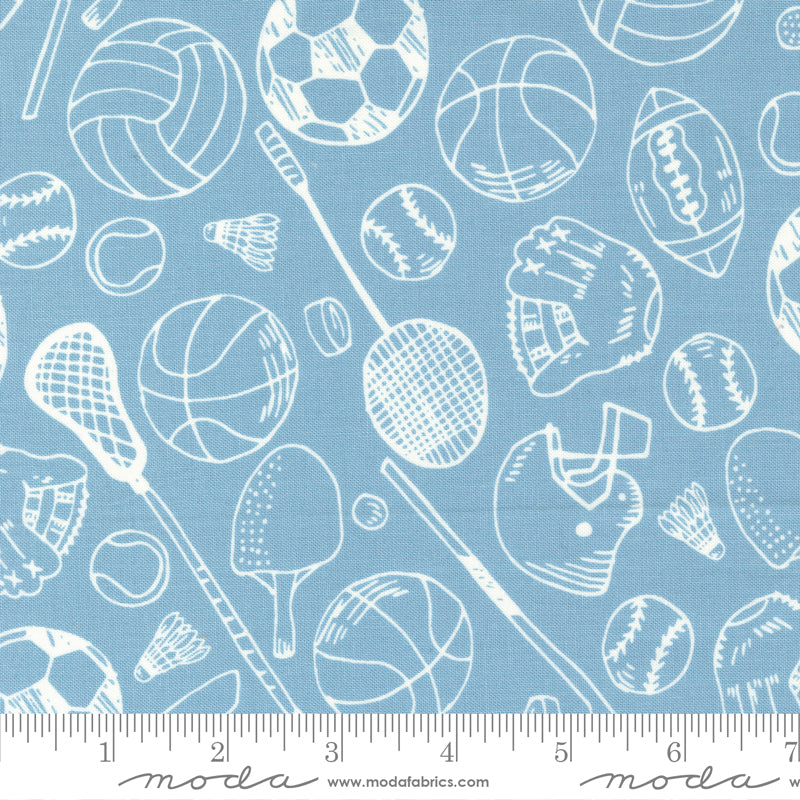 All Star Sky Gear Yardage by Stacy Iest Hsu for Moda Fabrics