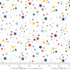 All Star White Star Player Yardage by Stacy Iest Hsu for Moda Fabrics
