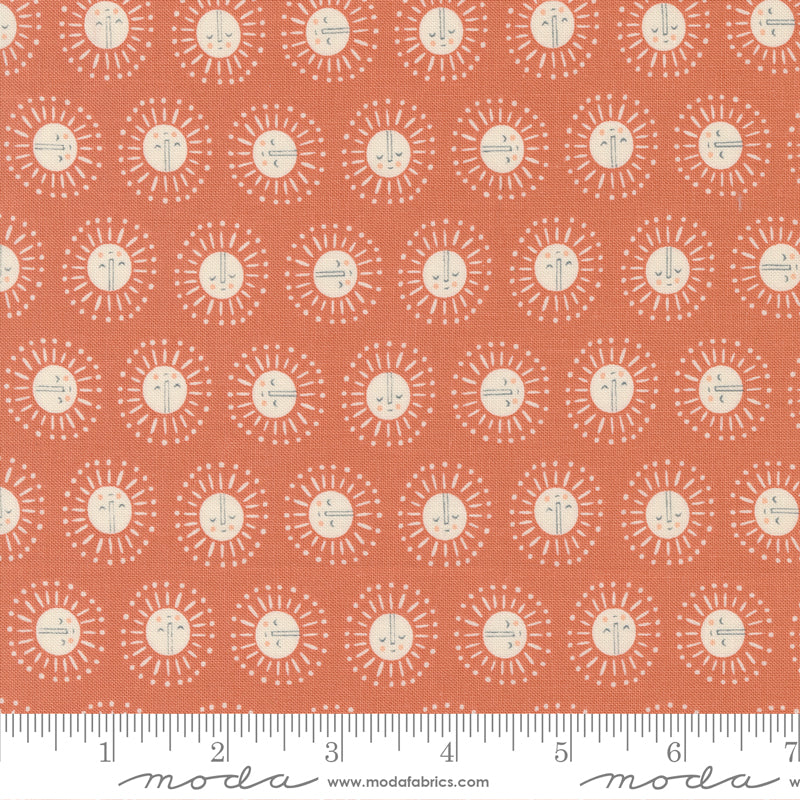 Noah's Ark Coral Hope Yardage by Stacy Iest Hsu for Moda Fabrics
