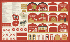 Farmstead Multi Cut and Sew Book Panel by Stacy Iest Hsu for Moda Fabrics