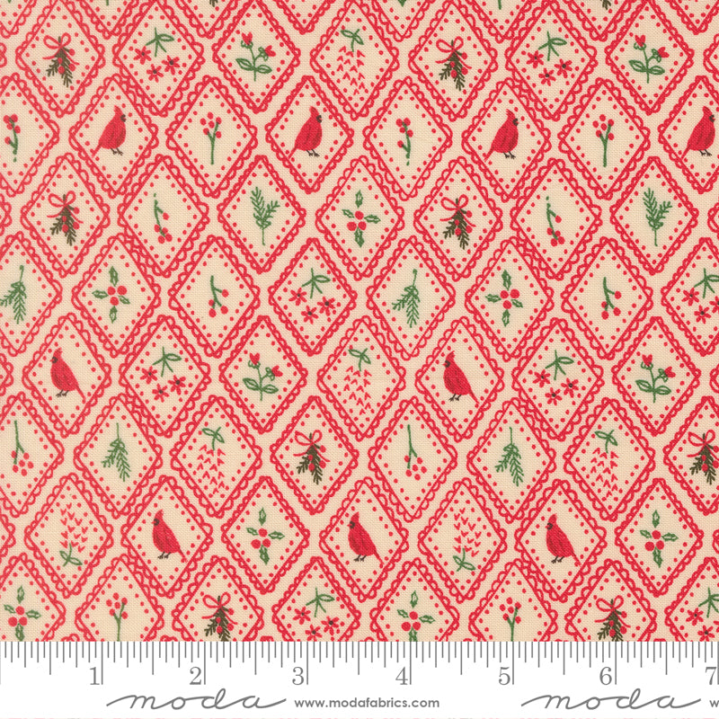 Holiday Cheer Poinsettia Christmas Charm Yardage by Stacy Iest Hsu for Moda Fabrics