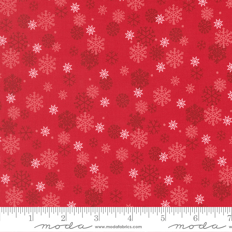 Holiday Cheer Poinsettia Snow Flurry Yardage by Stacy Iest Hsu for Moda Fabrics
