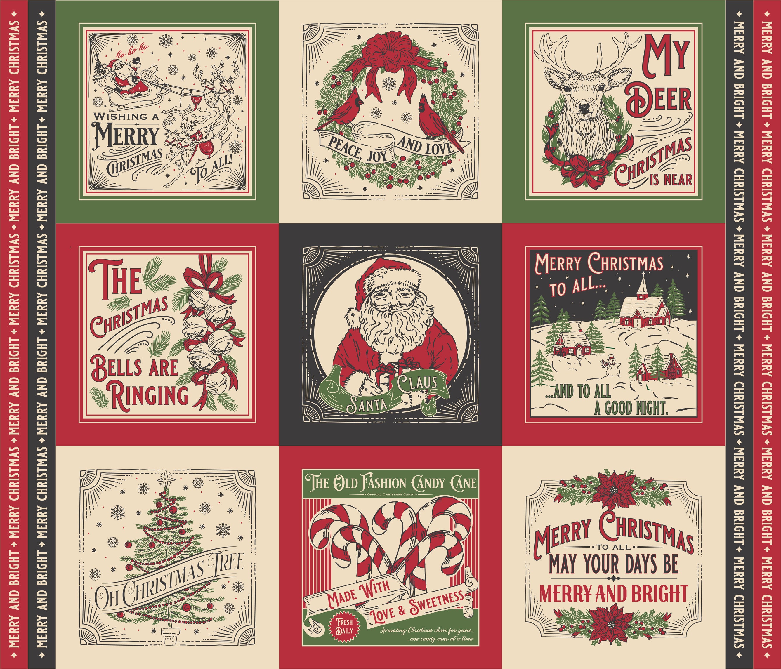 PREORDER Holiday Cheer Fat Quarter Bundle by Stacy Iest Hsu for Moda Fabrics