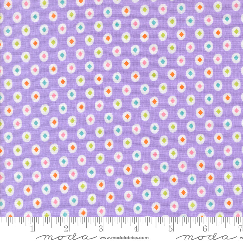 Fab Boo Lous Grape Soda Diamond Dot Yardage by Me & My Sister for Moda Fabrics