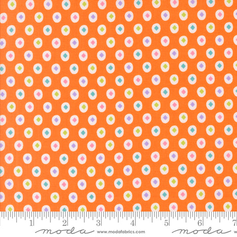 Fab Boo Lous Pumpkin Diamond Dot Yardage by Me & My Sister for Moda Fabrics