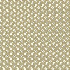 Petals and Pony Luck Green Prairie Petals Yardage by Softly Studio for Cloud9 Fabrics