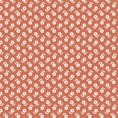 Petals and Pony Luck Red Prairie Petals Yardage by Softly Studio for Cloud9 Fabrics