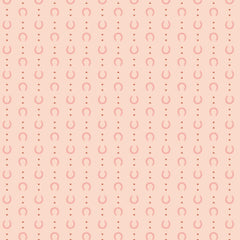 Petals and Pony Luck Pink Lucky in Love Yardage by Softly Studio for Cloud9 Fabrics
