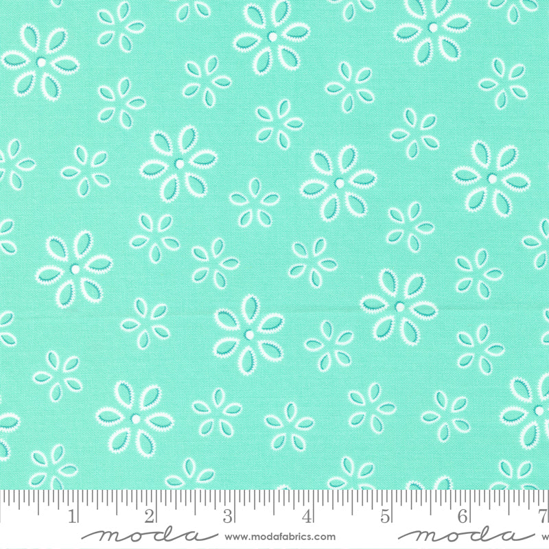 Feed Sacks: Good Works Morning Ribbon Flower Yardage by Linzee McCray for Moda Fabrics