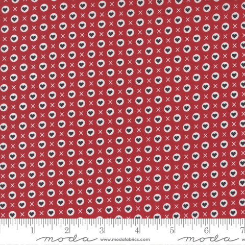 XOXO by Rosenthal Lipstick XOXO Yardage by April Rosenthal for Moda Fabrics