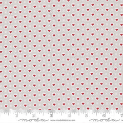XOXO by Rosenthal Platinum XOXO Yardage by April Rosenthal for Moda Fabrics