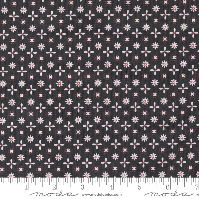 XOXO by Rosenthal Ink Flutter Yardage by April Rosenthal for Moda Fabrics