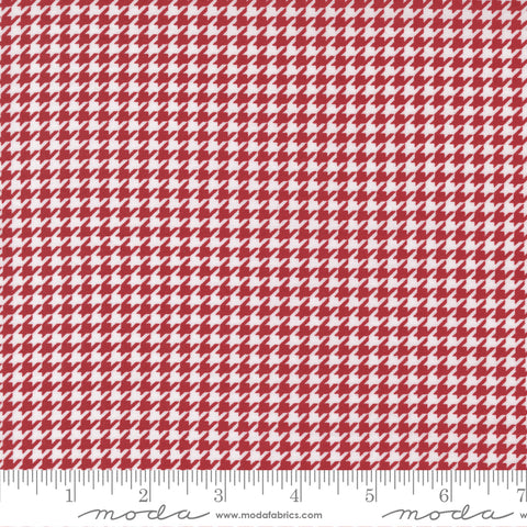 XOXO by Rosenthal Lipstick Lace Houndstooth Yardage by April Rosenthal for Moda Fabrics