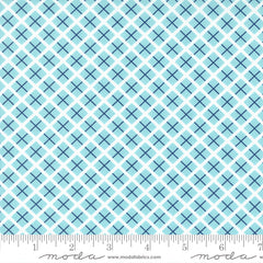 Berry Basket Blue Raspberry Trellis Yardage by April Rosenthal for Moda Fabrics