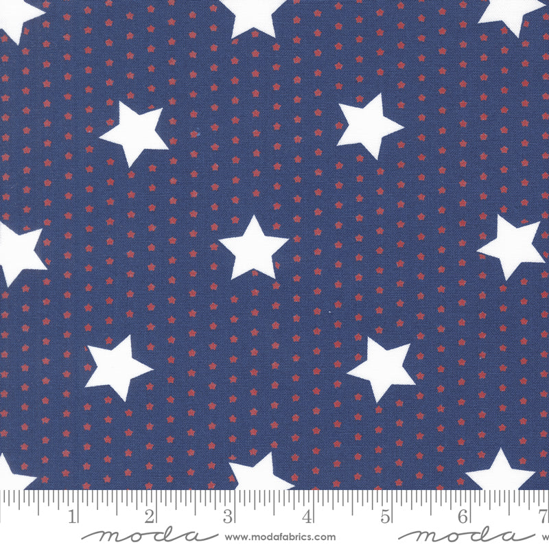 Star Spangled Twilight Salute Stars Yardage by April Rosenthal for Moda Fabrics