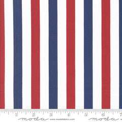 Star Spangled Patriotic Flag Stripe Yardage by April Rosenthal for Moda Fabrics