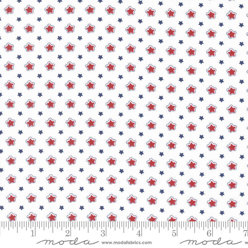 Star Spangled Patriotic Folk Stars Yardage by April Rosenthal for Moda Fabrics