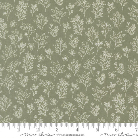 Potted Greenery Cuttings Yardage by Kiley's Quilt Room for Moda Fabrics