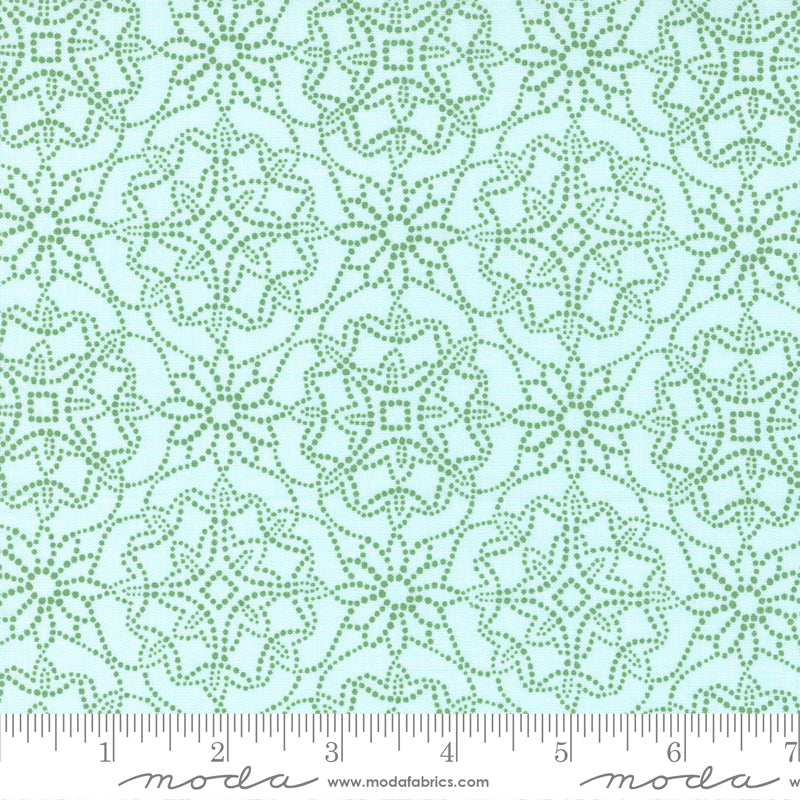 Sunflowers In My Heart Mist Coeur Yardage by Kate Spain for Moda Fabrics