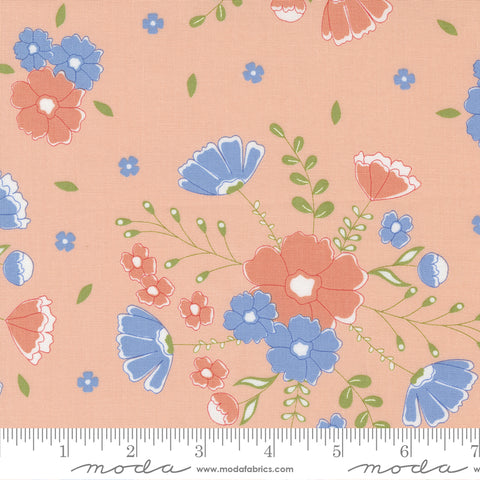 Peachy Keen Bubble Gum Moonlit Meadow Yardage by Corey Yoder for Moda Fabrics