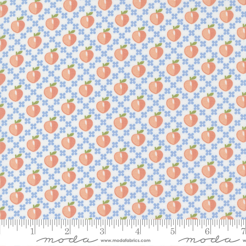 Peachy Keen Off White Peaches Yardage by Corey Yoder for Moda Fabrics