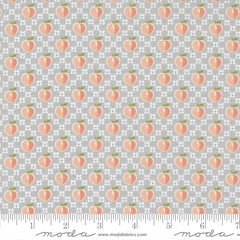Peachy Keen Grey Peaches Yardage by Corey Yoder for Moda Fabrics