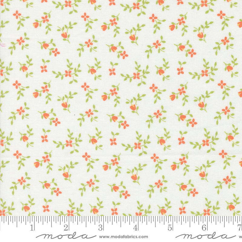 Cali & Co. Cloud Melon Vine and Bud Yardage by Corey Yoder for Moda Fabrics