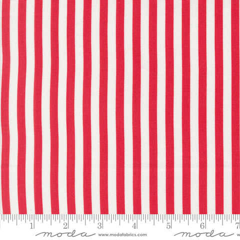 Coriander Colors Red Stripe Yardage by Corey Yoder for Moda Fabrics